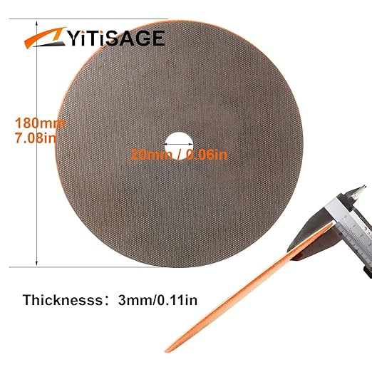 7 Inch Electroplated Diamond Grinding/Polishing Pads Sanding Granite Concrete Glass Metal Stone Grinding Disc(grit 200-1pc)