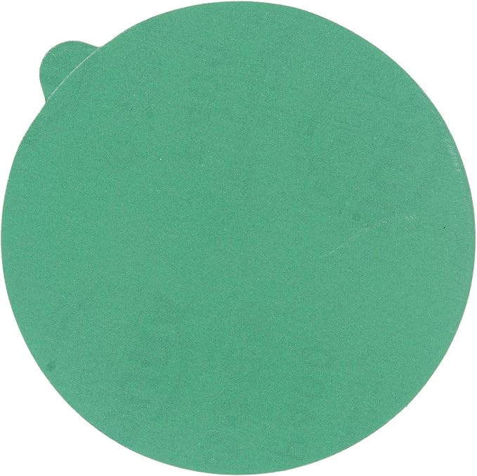 Dura-Gold Premium 5" Green Film PSA Sanding Discs - 400 Grit (Box of 50) - Film Back Self Adhesive Stickyback Sandpaper Discs for DA Sanders, Fast Cut Abrasive - Sand Automotive Paint Woodworking Wood