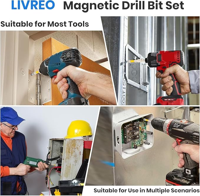 Strong Magnetic Screwdriver Drill Bit Set, Durability Screwdriver Drill Bit Set, Anti-Slip Magnetic Electric Screwdriver Set (6, yellow)