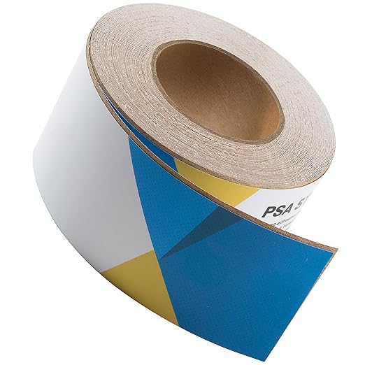 S SATC 150 Grit PSA Longboard Sandpaper 20 Yard Long Continuous Roll, 2-3/4" Wide Self Adhesive Stickyback Sanding Sheets for Automotive, Hand Sanding Blocks,Woodworking, Metal, Plastic
