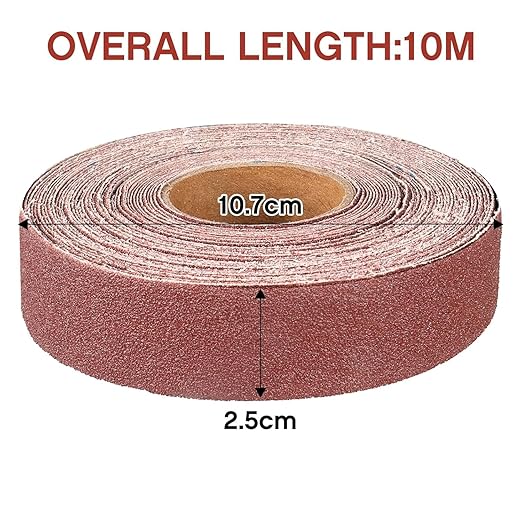 150 Grit Continuous Sandpaper Roll,1" x 32.12 Feet Emery Cloth Roll for Metalworking, Home Improvement, Sanding Automotive Plumbing