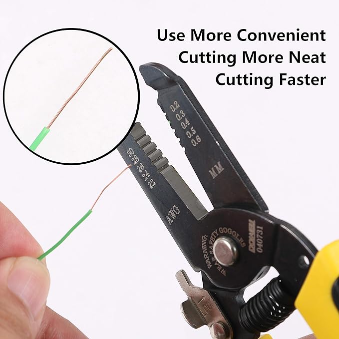 DOWELL 22-30 AWG Wire Stripper Wire Stripping Tool Wire Cutter And Multi-Function Hand Tool竊똏rofessional Handle Design And Refined Craftsmanship.