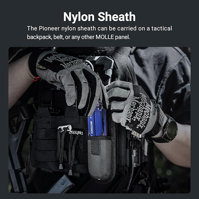 NEXTORCH PIONEER MT20 14-IN-1 Multi-tools Full-Size,Multi-tool Set with Scissors Needle Nose Pliers Pocket Clip Multi-tool for DIY Home Outdoors Everyday Carry Men Gift Color (BLUE with Glass Breaker)