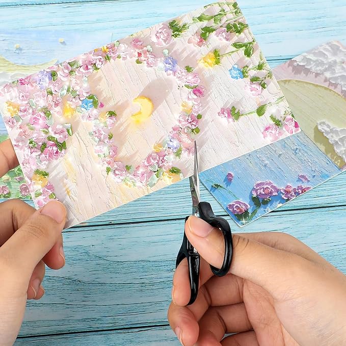 3Pcs Mini Detail CSmall Scissors All Purpose Craft Scissors Stainless Steel Scissors with Protective Cover Precision Straight Fine Tips Design for Paper Cutting,Scrapbooking