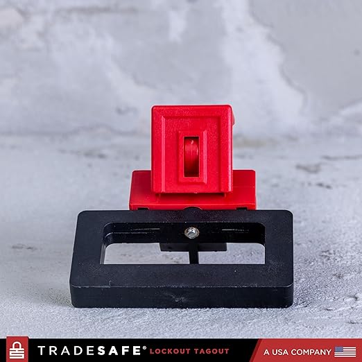TRADESAFE Circuit Breaker Lockout Device, 3 Pack, 480/600 Volt, Clamp-on Breaker Lock Out Device, OSHA Compliant, Premium Grade, Extra Large