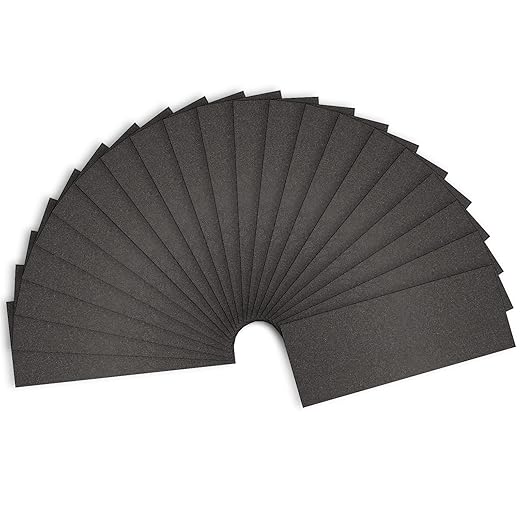 Sandpaper 180 Grit, Wet Dry Sanding Sheets 9x3.6 inch for Wood Furniture Finishing, Metal Sanding and Automotive Polishing,21 -Sheet