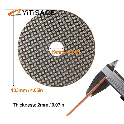 4 Inch Electroplated Diamond Grinding/Polishing Pads Sanding Granite Concrete Glass Metal Stone Grinding Disc(grit 60-1pc)