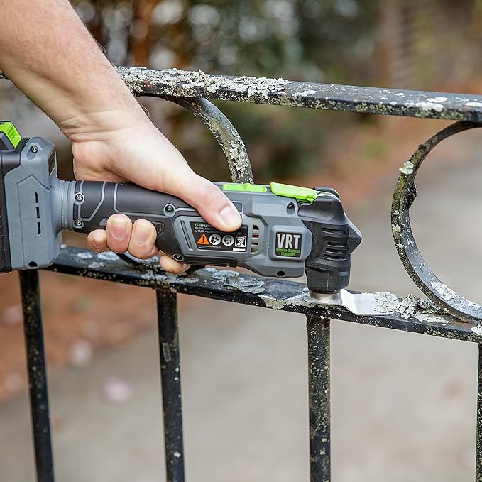 Genesis G20MAX 20V Brushless Oscillating Multi-Tool, Vibration-Reduction Technology (VRT), with Battery, Charger and Accessories (GLMT20BH)