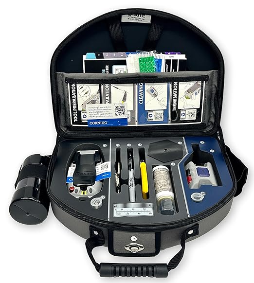 Corning TKT-UNICAM-PFC UniCam High-Performance Installation Toolkit LC, SC and ST Compatible; Terminates Single-Mode and Multimode Fibers; Includes Carrying Case