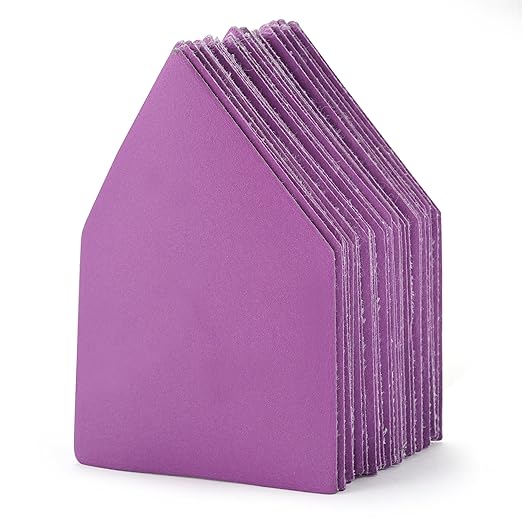 400 Grit Sandpaper 50PCS, 90mm x 65mm Triangle Sanding Sheets, Fits Milwaukee M12 Fuel Sander, Hook & Loop Detail Sander Pads, Ceramic Alumina Abrasive Sand Paper for Wood Finishing, Detail Sanding