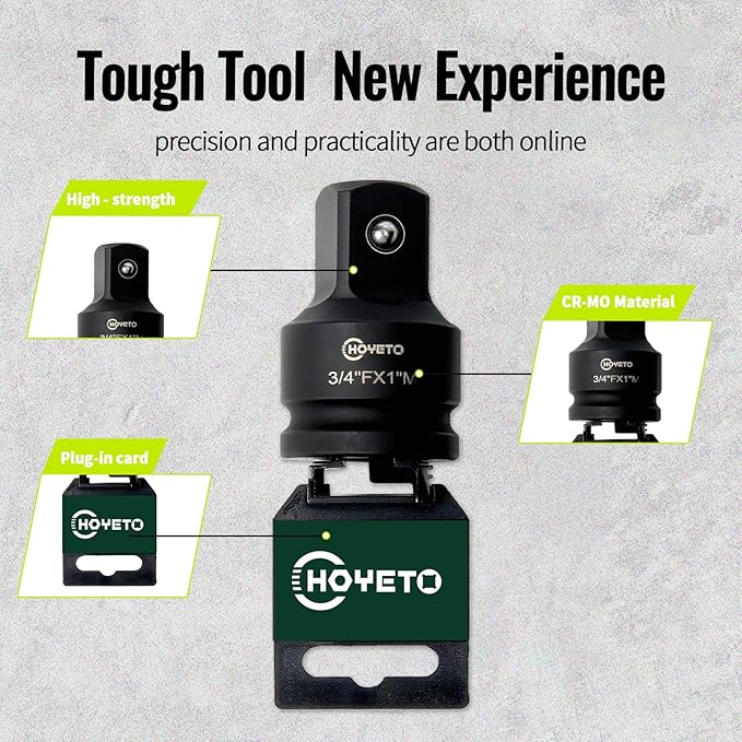 3/4" to 1" Heavy-Duty Impact Adapter | Cr-V Steel | Professional Rotation Converter for Industrial Applications