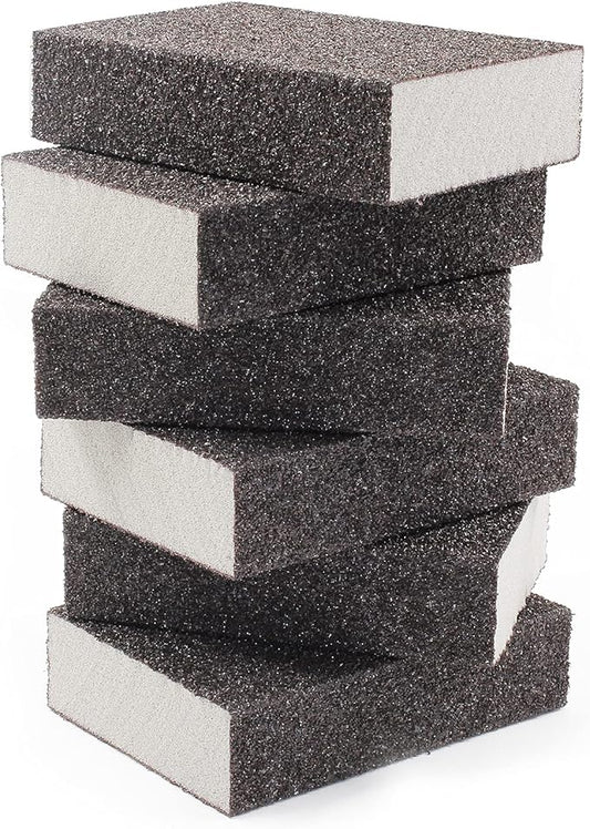 36 Grit Coarse Sanding Block - 12Pcs, Wet Dry Sanding Sponge Foam Sandpaper Block Washable & Reusable Sandpaper Sponge for Drywall Wood Plastic Metal Furniture