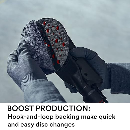 3M Xtract Net Disc 710W, 120+, 6 in, Die 600Z, Pack of 50 Hook and Loop Sanding Discs, Virtually Dust-Free, Premium Option for Metal, Wood, Composites, Stock Removal, and Fine Finishing