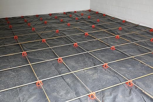 Hercules Plastic 1-1/2" Rebar Chair - (50 Count) Superior Strength & Quality Concrete Snap Rebar Chair For #4 Rebar (50, 1.5??Rebar Chair)
