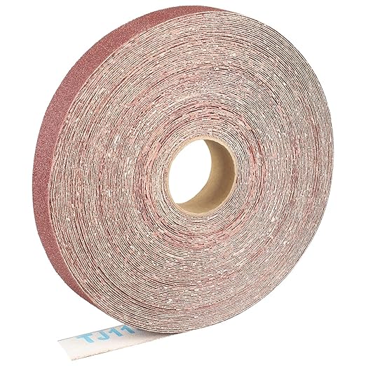 Emery Cloth Roll,100 Grit Continuous Sandpaper Roll 1" x 85 Feet Sandpaper Roll for Wood Furniture Finishing Metal Sanding Automotive Polishing
