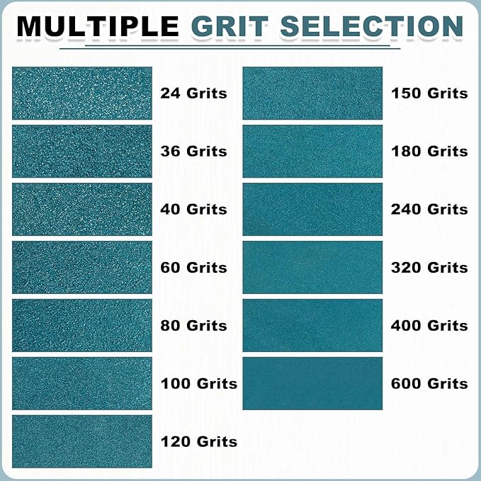 HARFINGTON 1/2 x 24 Inch Sanding Belts, 24 Pcs 80 Grit Zirconia Abrasive Belt Sander File Belt for Woodworking, Metal Polishing, Knife Sharpener