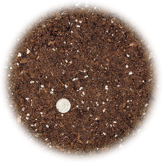 GARDENERA Premium Bamboo Potting Soil Mix - (5 Quart Bag)