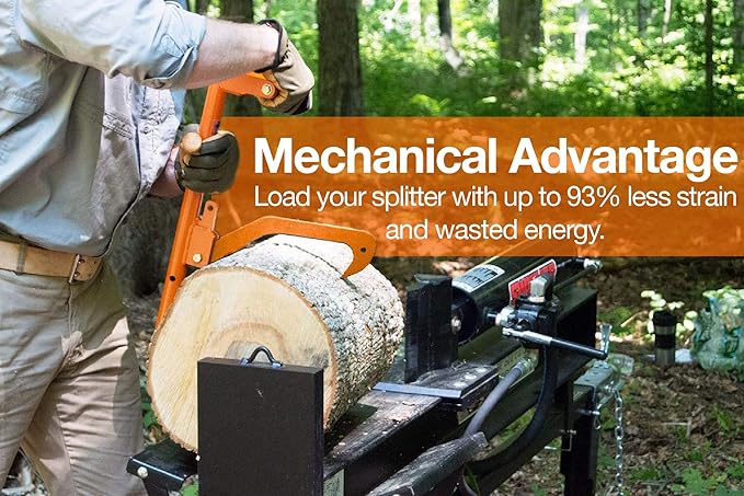 LogOX Hauler - 21??Cant Hook Log Roller and Carrier | Orange Powder-Coated Log Hauler Hand Tool for Firewood Harvesting, Brush or Tree Removal. (Patented, Made in USA, with a Warranty)