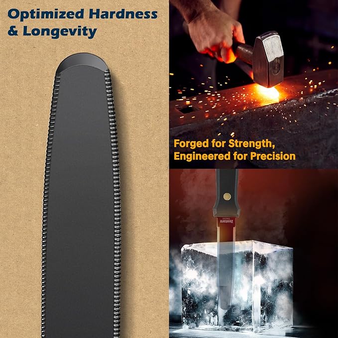 Zentara 2-Pack Cardboard Cutter ??No Blade Replacement, Serrated Corrugated Knife for Precision Box Cutting, DIY Crafting, and Recycling ?밐eavy Duty Ergonomic Handle & Anti-Stick Coating