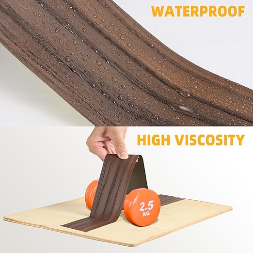 GSCIT Club Wood Grain Repair Tape, 2.4 inch X 250ft Self Adhesive Silver Walnut Grain Repair Patch for Tables, Chairs, Baseboards, Doors, Windows, Floors, Handicraft DIY.