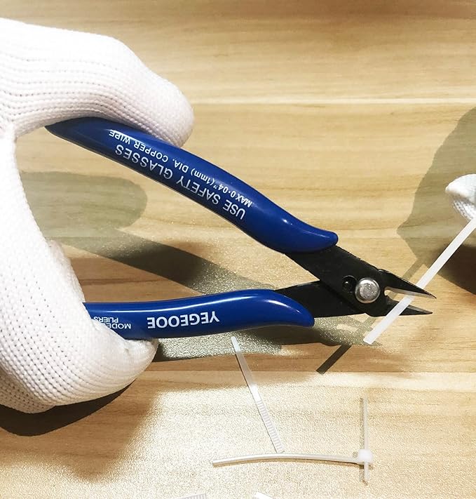 Small Wire Cutters, 10PACK Precision Diagonal Cutting Pliers Side Cutter, Nippers, Micro Flush Cutters, Shear Cutters, Wire Snips