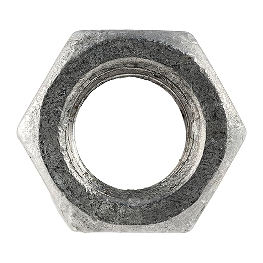 5/16"-18 (100 Pack) Galvanized Grade 2 Hex Nuts, Coarse Thread, Hot Dipped, Industrial/Commercial Grade ASME B18.2.2 by Makers Bolt