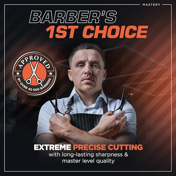 Fagaci Hair Scissors Professional 6??440C Steel for Superior Precision, Extremely Sharp Blades Hair Cutting Scissors for Women & Men, Durable Sharpness Hair Shears for Hair Cutting, Barber Scissors