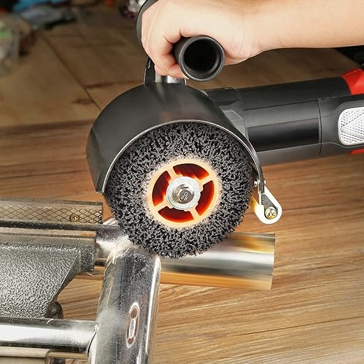 Black Cleaner Flap Wheels, Strip Drum, 110x100mm, 4 inch, for Pickling, Removing Rust, Paints, enamels, oxidations. for Burnishing Polishing Machine (40 GRIT)