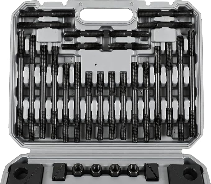 HFS(R) 58PC/SET 7/16" Slot 3/8" - 16 Stud Hold Down Clamp Clamping Set Kit Bridgeport Mill