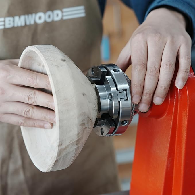 NCK-4M 4" 4 Jaw Mini Self-Centering Chuck, Thread 1"X8TPI, with NCK-3.75Z-DJDD Dovetail Jaws, Wood Screw, Two Nylon Washers, T Handle Allen