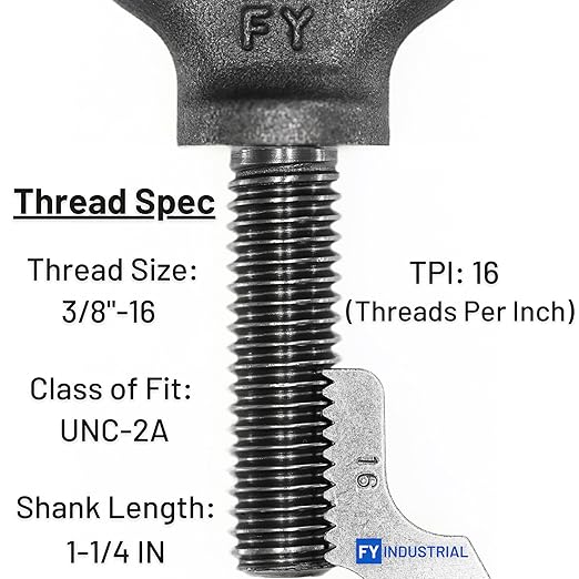 Box of 10 Pcs Lifting Shoulder Eye Bolts 3/8"-16 X 1-1/4"