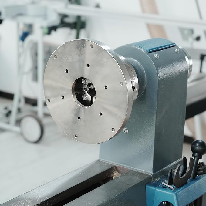 5??130mm Faceplate Ring for Woodturning Lathe Chucks, allows the workpiece to be securely clamped by the chuck's dovetail jaws,Compatible with Super NOVA 2, G3.