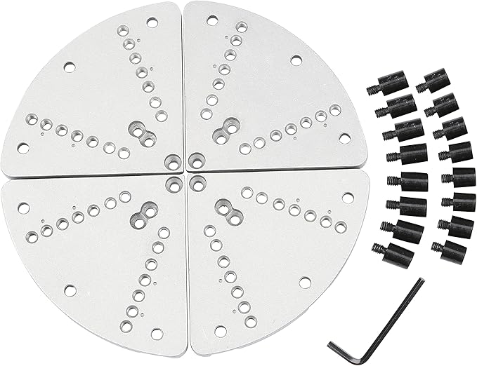 8-1/4” Cole Jaw Set for VINWOX SCK4-3.75 Wood Lathe Key Chuck & SCR4-4 Scroll Chuck, Flat Jaw Set with Buffer Kit (WON'T FIT to NOVA,RECORD POWER,VICMARK,ONEWAY,VINWOX SCR4-4NV,SCK4-3.5NV CHUCK)