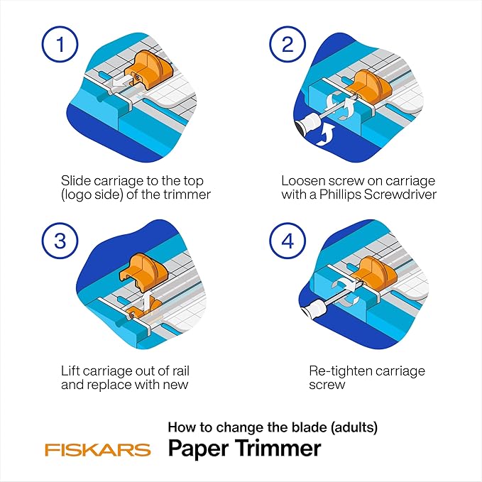 Fiskars Kids Junior Paper Trimmer ??Turquoise Safe and Easy Paper Cutter for Crafting and School Projects 7 x 11.5 Inches
