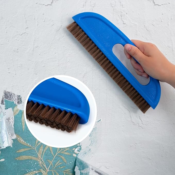 FOSHIO Wallpaper Kit, Wallpaper Scoring Tool, Razor Blade Scraper, Seam Roller, Wallpaper Brush, Felt Squeegee, Paper Cutter & Exacto Knife Set, Felt Squeegee Wallpaper Tools for Peel and Stick