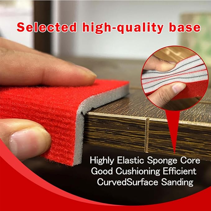 16 Pcs 800 Grit Sanding Sponge, Ultra Fine Sandpaper Assortment Pads, Soft Foam Sanding Block Dry Wet Sandpaper for Model Drywall Metal Wood Furniture Polishing (P800)