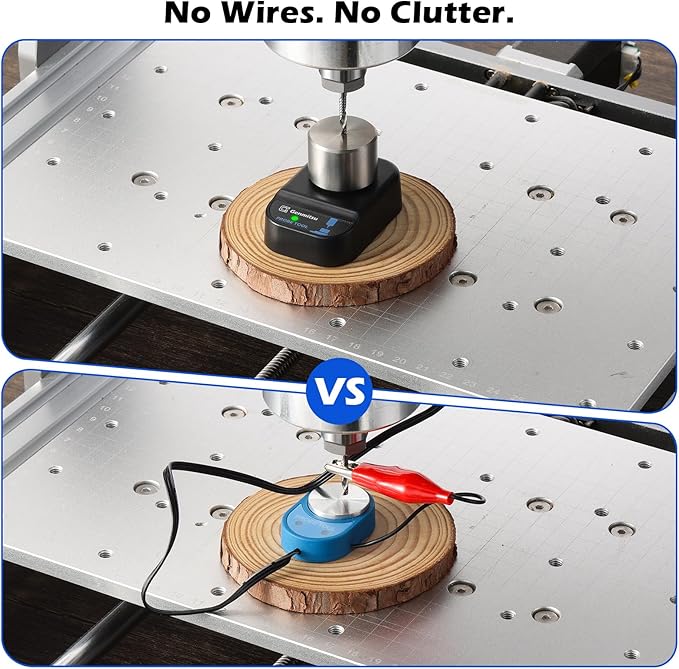 Genmitsu Wireless Z-Axis Probe Tool Setter for CNC Router Machine, Tool Setting Touch Probe with 3-Pin Cable DC 5??4V, 0.02mm Accuracy, GRBL & Mach3 & Genmitsu APP Compatible