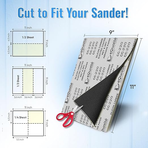 600 Grit Sandpaper Sheets, 25-Pack, 9x11 in ??Silicon Carbide Sandpaper for Wood Finishing, Plastic Polishing, Auto Body Repair, and Metal Sanding | Lija al Agua 600 para Pulido de Madera y Plastico