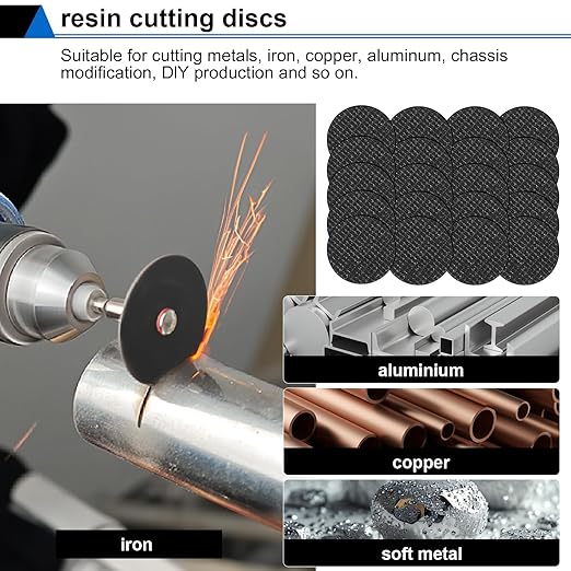 45Pcs gupawix Cutting Wheel Kit for Dremel Rotary Tools竊똃iamond Cutting Discs竊똇SS Circular Saw, Fiberglass Cut-Off Wheels with 6Pcs Mandrels Rotary Tool Accessories for Cutting Metal, Wood, Stone, PVC