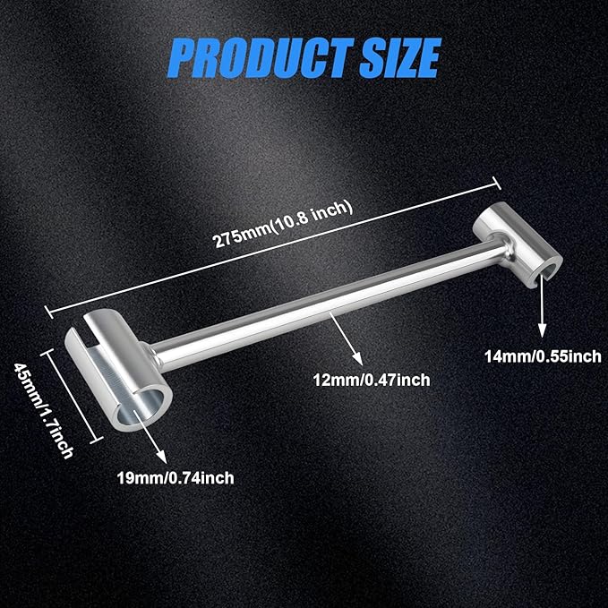 14-19mm (0.55-0.75in) Door Hinge Adjustment Tool - Heavy-Duty Hinge Adjustment Wrench, Door Gap Adjustment Tool for Flag Hinges Only, Ideal for Home Door Repair and Residential Door Hinge Tool