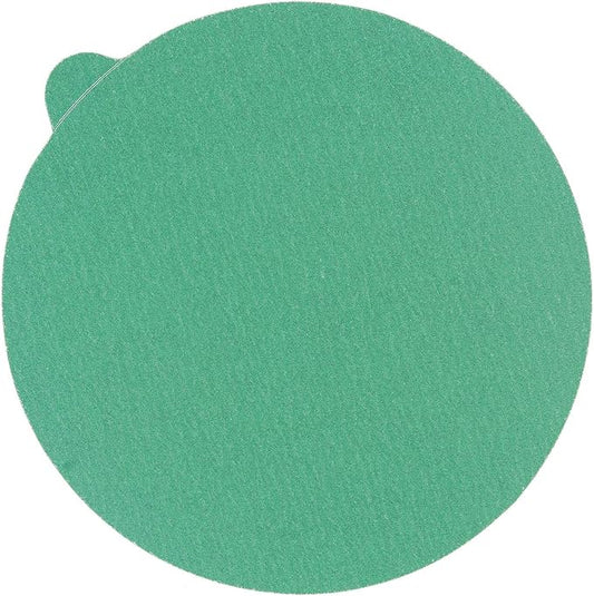 Dura-Gold Premium 5" Green Film PSA Sanding Discs - 180 Grit (Box of 50) - Film Back Self Adhesive Stickyback Sandpaper Discs for DA Sanders, Fast Cut Abrasive - Sand Automotive Paint Woodworking Wood