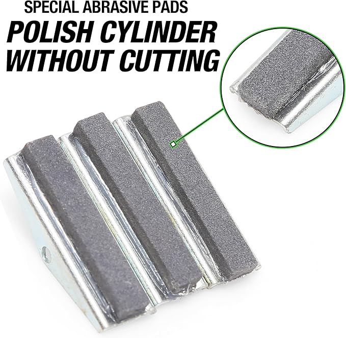 OEMTOOLS 2528F Fine Grit 1-1/8 Inch 3 Piece Replacement Stone Set, Professional Honing Replacement Stones, Honing Stone Tools