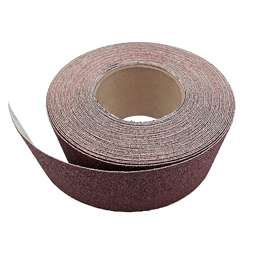 60 Grit Sandpaper Roll, 3 Inch x 49 Feet Emery Cloth Roll Aluminum Oxide Abrasive Paper Roll Continuous Sandpaper for Metalworking, Woodworker, Furniture Repair, Sanding Automotive Plumbing
