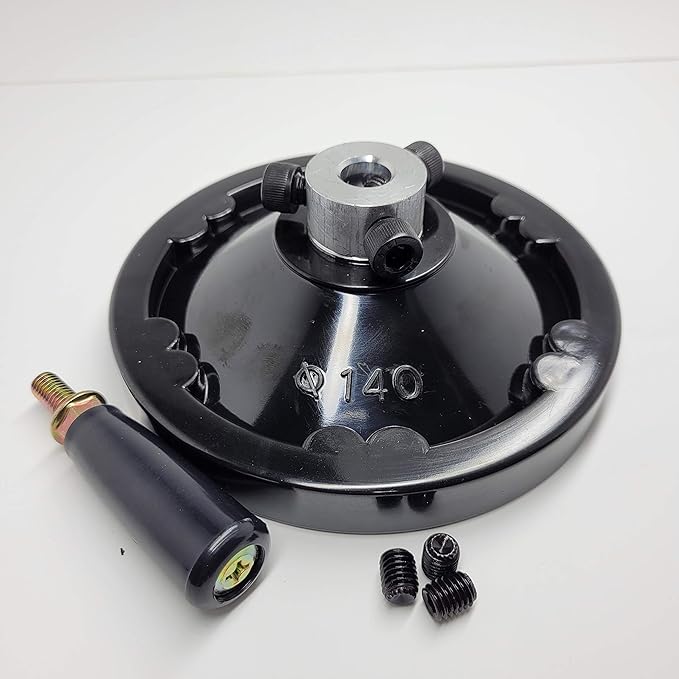 OD 5.5??Ultimate Handwheel 1/2??Bore Hole Crank Handle Most Machine Wood Lathe Mill Table Saw Tailstock Drill Press Revolving Replacment Part Shaft Vise Adjustment Core Tilt Height Adjustable Control