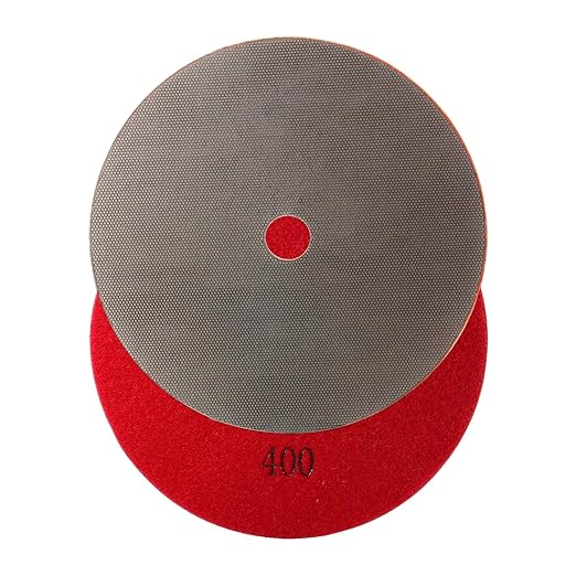 7 Inch Electroplated Diamond Grinding/Polishing Pads Sanding Granite Concrete Glass Metal Stone Grinding Disc(grit 400-1pc)