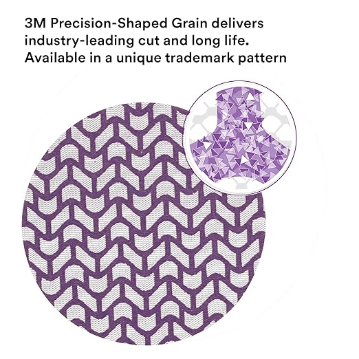 3M Xtract Net Disc 710W, 120+, 6 in, Die 600Z, Pack of 50 Hook and Loop Sanding Discs, Virtually Dust-Free, Premium Option for Metal, Wood, Composites, Stock Removal, and Fine Finishing