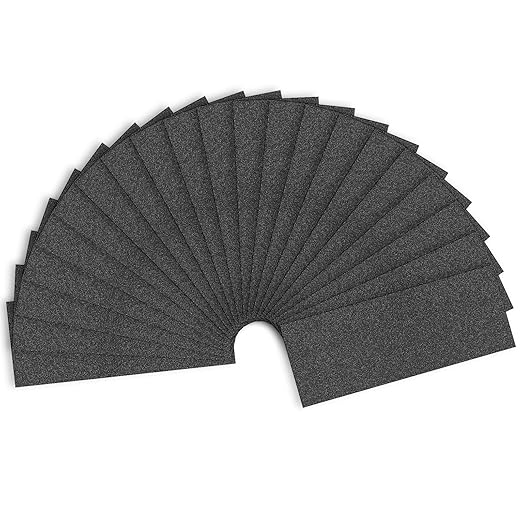 Sandpaper 100 Grit, Wet Dry Sanding Sheets 9 x 3.6 Inch for Wood Furniture Finishing, Metal Sanding and Automotive Polishing,21 -Sheet