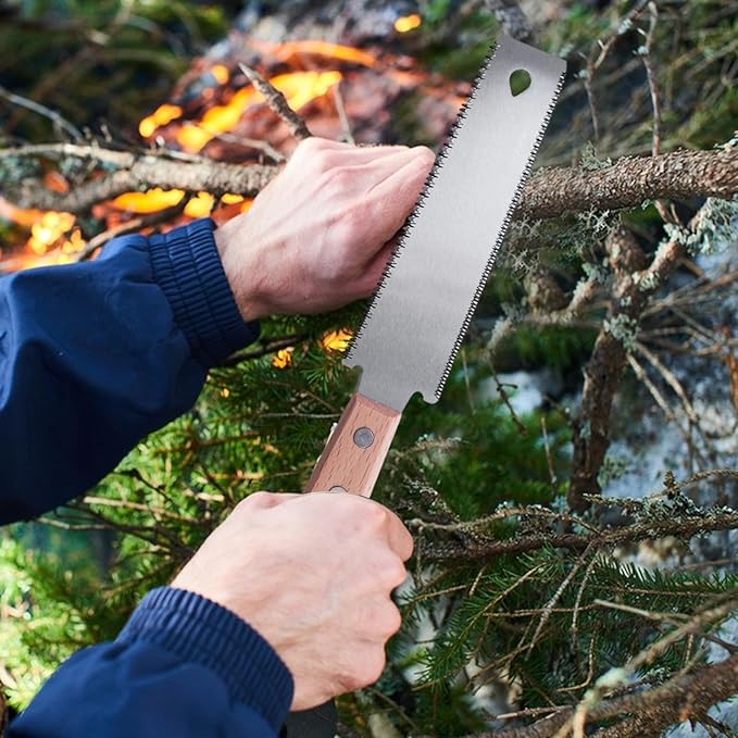 Japanese Pull Saw ??12.2 Inches Hand Saw With Double Edges | Flexible Blade Flush Cut Saws For Woodworking, Carpentry, Trim Work, Precision Cutting, Joinery, Furniture Making