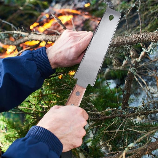 Japanese Pull Saw ??12.2 Inches Hand Saw With Double Edges | Flexible Blade Flush Cut Saws For Woodworking, Carpentry, Trim Work, Precision Cutting, Joinery, Furniture Making