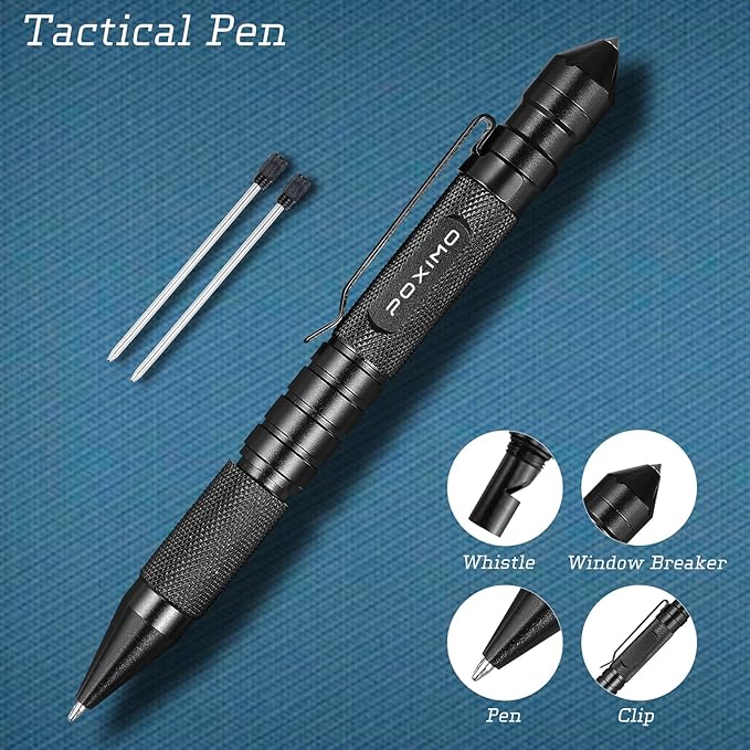 Multitool Gift Set for Men Dad Him, 3-in-1 EDC Survival Kit with 14 in1 Multi-Pliers, Pocket Knife & Tactical Pen | Premium Military-Grade Multi Tools for Camping, Car, Father?셲 Day, Dad Gifts